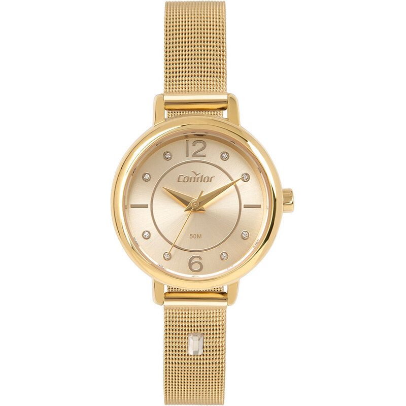 C&A relógio feminino analógico condor copc21jfc-k4d dourado