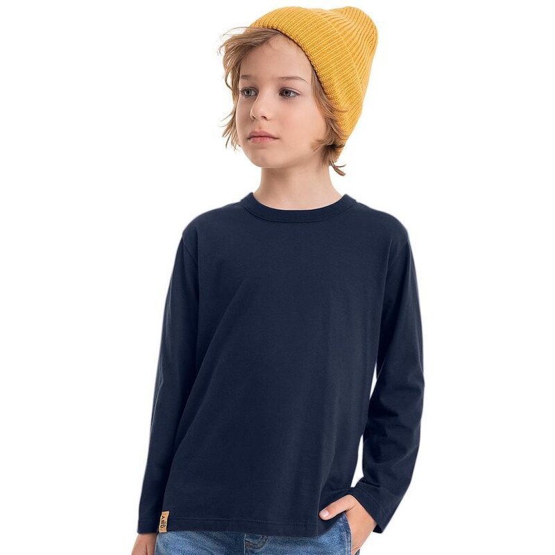 Quimby Camiseta Básica Infantil Menino Azul