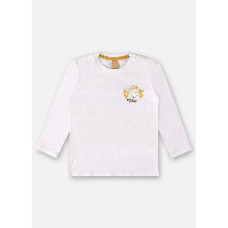 Up Baby Camiseta de Manga Longa para Menino Branco