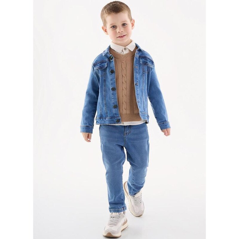 Up Baby Calça Jeans Infantil Menino Azul