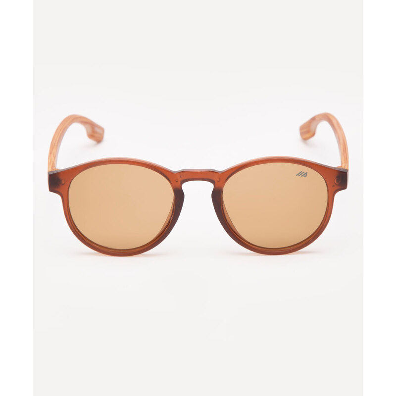 C&A óculos de sol redondo marrom