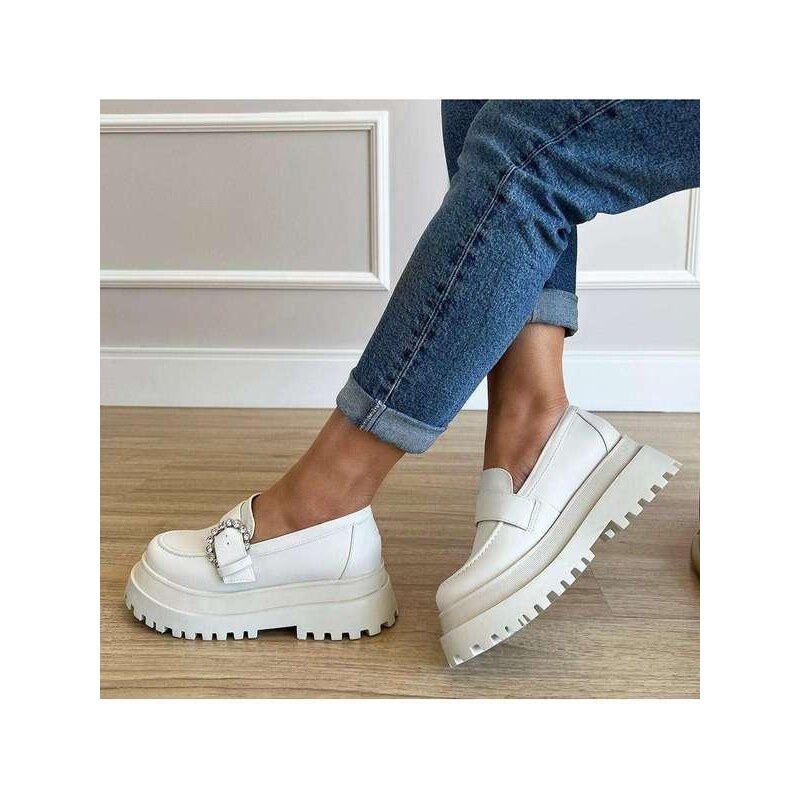 Damannu Shoes Mocassim Angelica Off White Off White