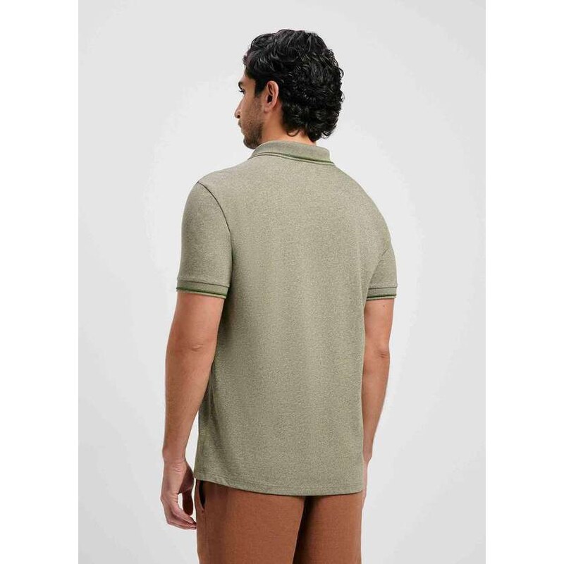 Hering Camisa Polo Basica Masculina em Malha Texturizada Verde