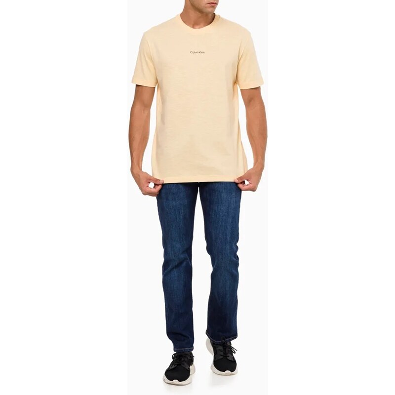 Tshirt Flame Calvin Klein - Amarelo - P