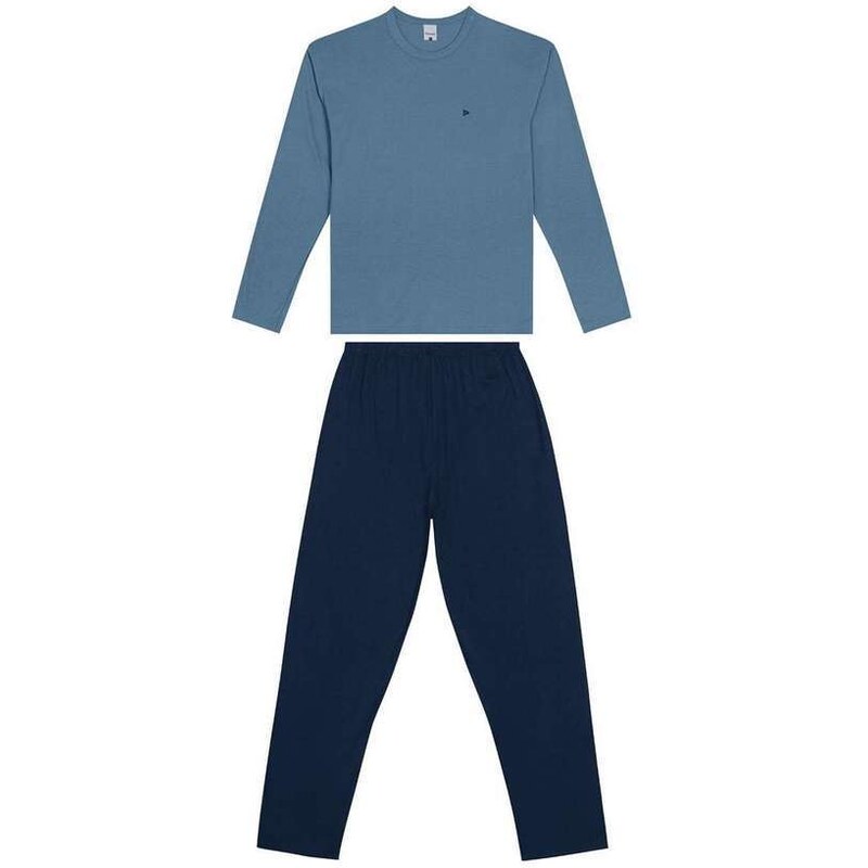 Pijama Masculino Longo Malwee 1000116019 01237-Azul