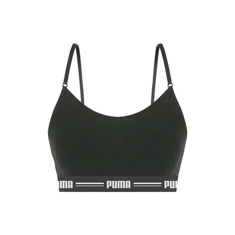 Kit Puma Top Modal Stretch e Calcinha Mini Boxer Feminino Conjunto Puma Feminino