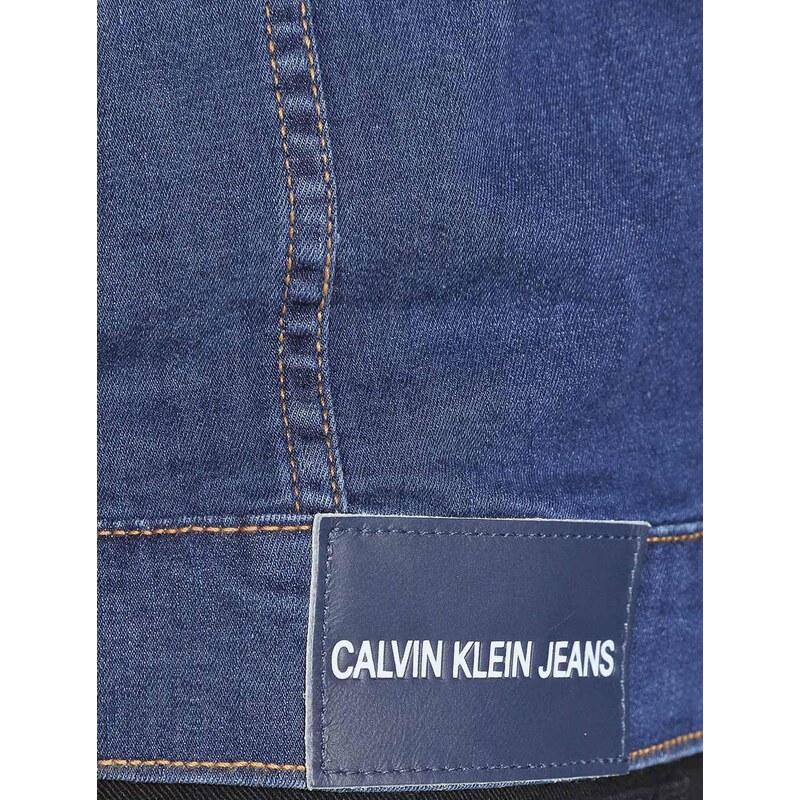 Jaqueta Calvin Klein Jeans Trucker Essential Azul Médio