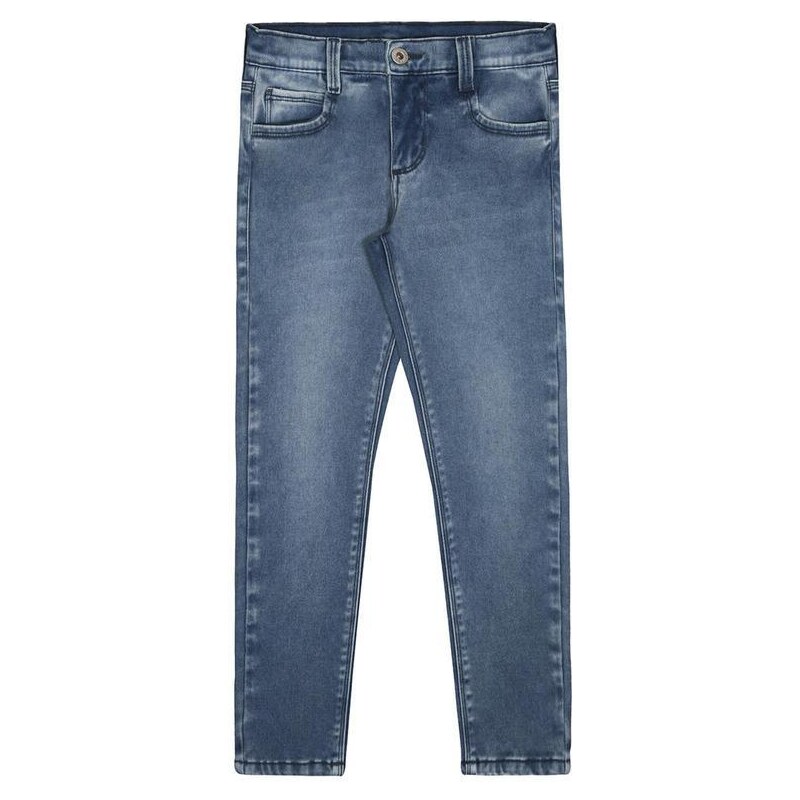 Alakazoo Calça Jeans Infantil Menino com Cintura Ajustável Azul
