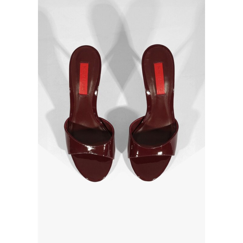 Mule fashion vermelho schutz