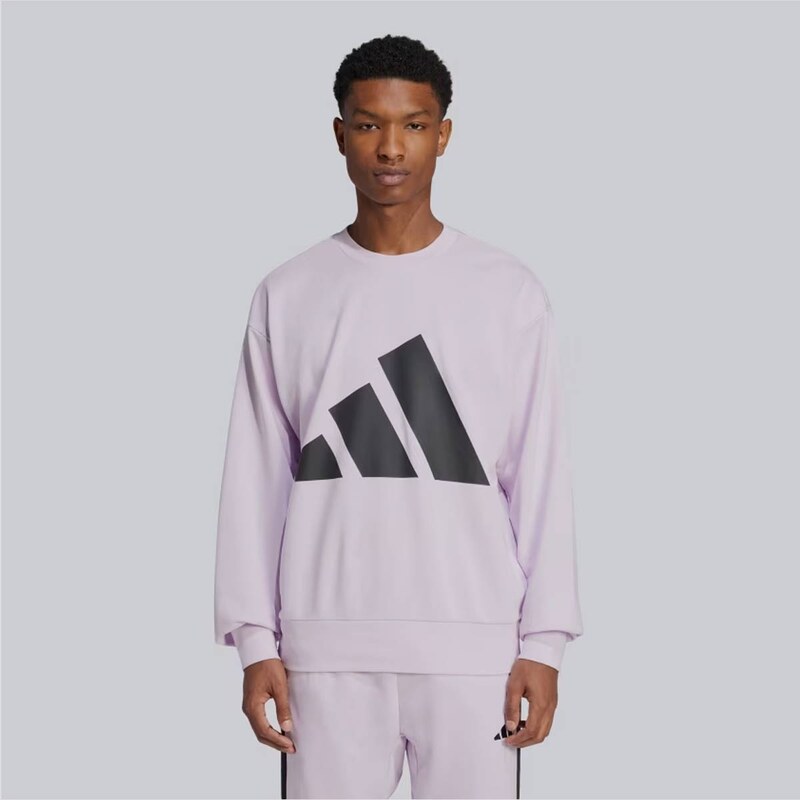 Moletom Adidas Essentials Big Logo Lilás e Preto