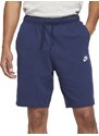 Bermuda Nike Moletom Masculina Sportswear Club Fleece Azul Marinho