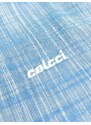 Camisa Colcci Masculina Manga Curta Relax Logo Azul Claro Mescla