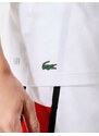 Camiseta Lacoste Masculina Jersey Sport Lines Logo Graphic Branca