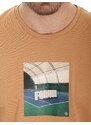 Camiseta Forum Masculina New Box Court Print Cáqui