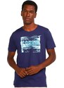 Camiseta Forum Masculina Logo Glitch Azul Marinho