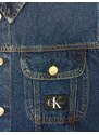 Jaqueta Calvin Klein Jeans Trucker Denim Stoned Azul Escuro