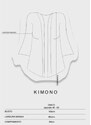 Bold Maxi Kimono Yoko Plus Size Preto