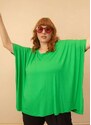 Bold Blusa Ampla Plus Size Verde