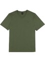 Exco Plus Size Camiseta Básica com Decote V Verde