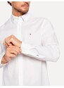 Camisa Tommy Hilfiger Masculina Regular Core Flex Poplin Branca