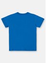 Up Baby Camiseta Manga Curta Básica de Menino Azul