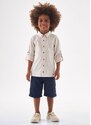 Up Baby Camisa Polo Infantil Menino Off White