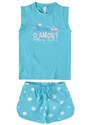 Malwee Kids Pijama Azul Cultive o Amor Menina