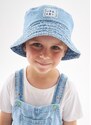 Up Baby Bucket Hat Infantil Jeans para Menino Azul