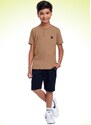Fakini Kids Cj.Camiseta/Bermuda Marrom