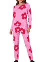 Pijama Feminino Longo Espaço Pijama 41287 Rosa