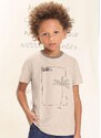 Camiseta Infantil Menino Coloritta Bege