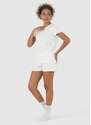 Malwee Pijama Off White em Malha Texturizada Feminino
