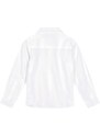 Carinhoso Camisa Tradicional Maquinetada Menino Branco
