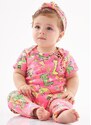 Up Baby Faixa Essentials para Bebê Menina Rosa