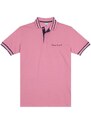 Malwee Camisa Polo Bordada em Piquet Rosê