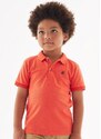 Up Baby Camisa Polo Infantil em Piquet Vermelho