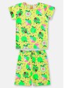 Up Baby Pijama Curto Infantil Menina Verde