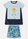 Up Baby Pijama Curto Dino Dreams Infantil Azul