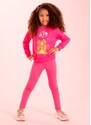 Cativa Kids Blusão Feminino com Glitter Rosa
