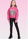 Blusão com Capuz Barbie Mattel Rosa