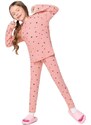 Malwee Kids Pijama de Corações Menina Rosa