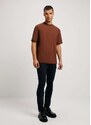 Hering Camiseta Masculina Relaxed Super Cotton Marrom