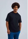 Hering Camiseta Masculina Relaxed Super Cotton Preto