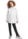 Gloss Camisa Oversize em Tricoline Juvenil Branco