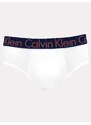 Cueca Calvin Klein Brief Cotton Stretch Mag Branca e Marinho Pack C11.03 AZ09 2UN