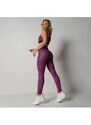 Calça Legging Fitness Roxa com Elástico Push - Honey Be Roxo / Purple