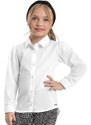 Quimby Camisa em Tricoline Infantil Menina Branco