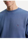 Moletom Tommy Hilfiger Masculino Logo Flag Sweatshirt Azul Índigo