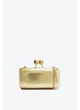 Bolsa Clutch Pequena Couro Dourada | Schutz
